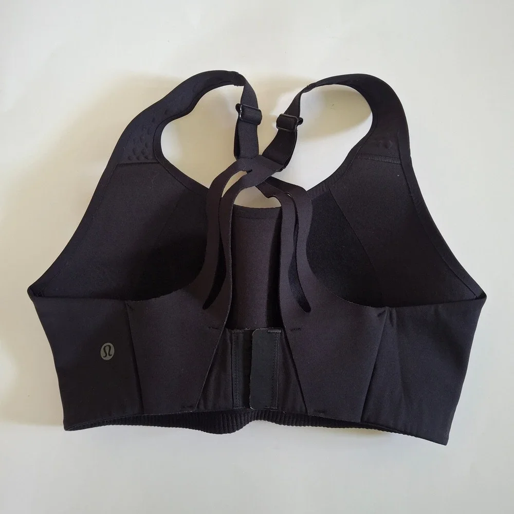 Lululemon Run Times Bra Black High Support Sports Bra 32DD